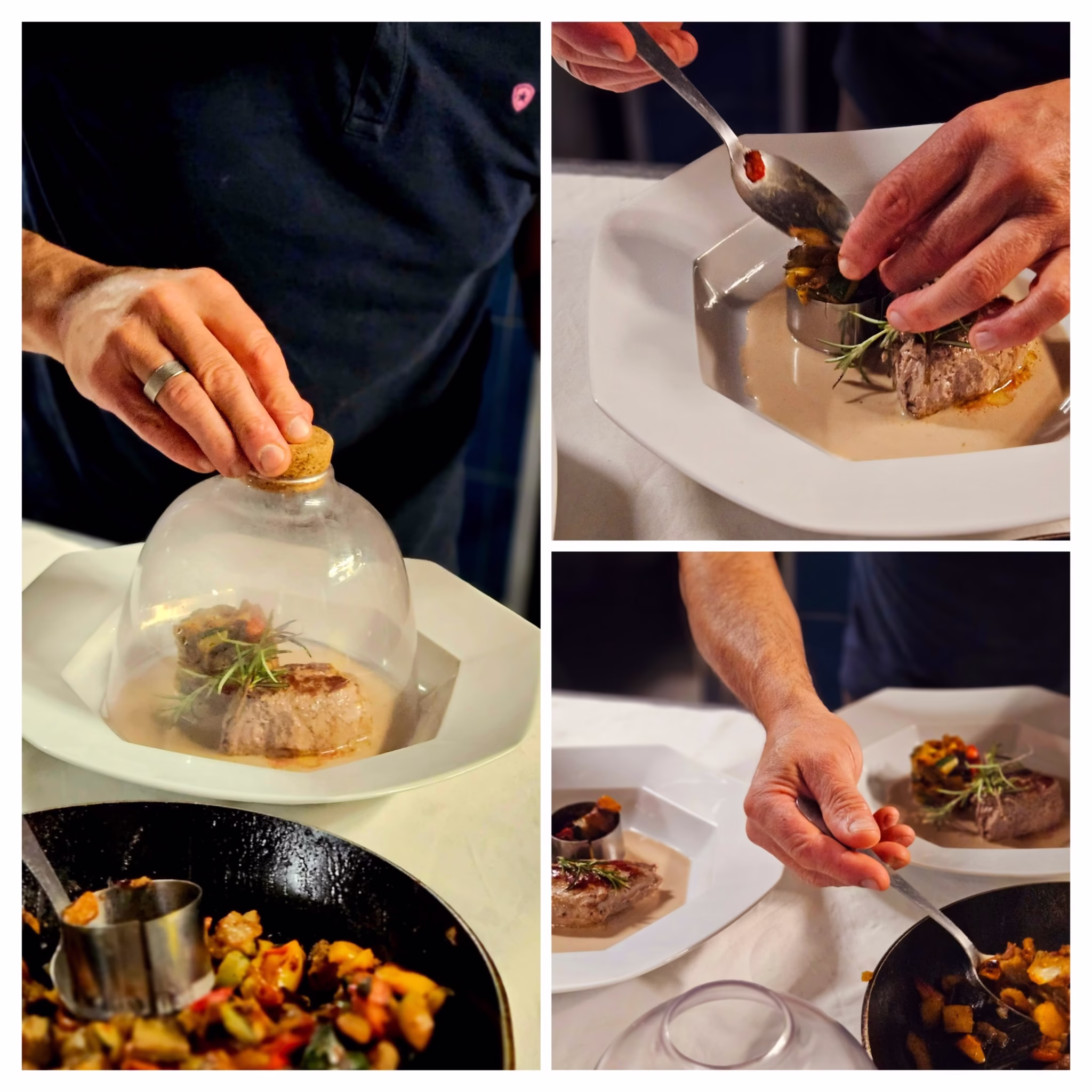 Pierre en cuisine restaurant La Côte