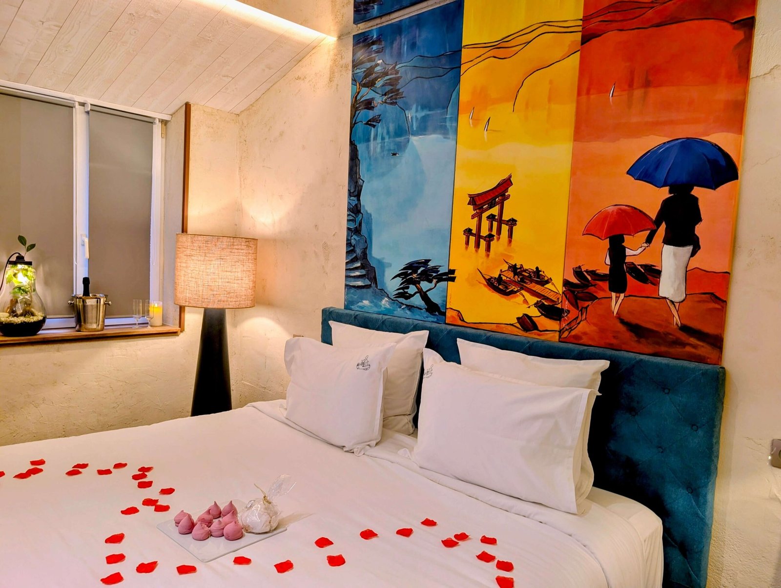 Chambre romantique et lit king size Suite Nirvana