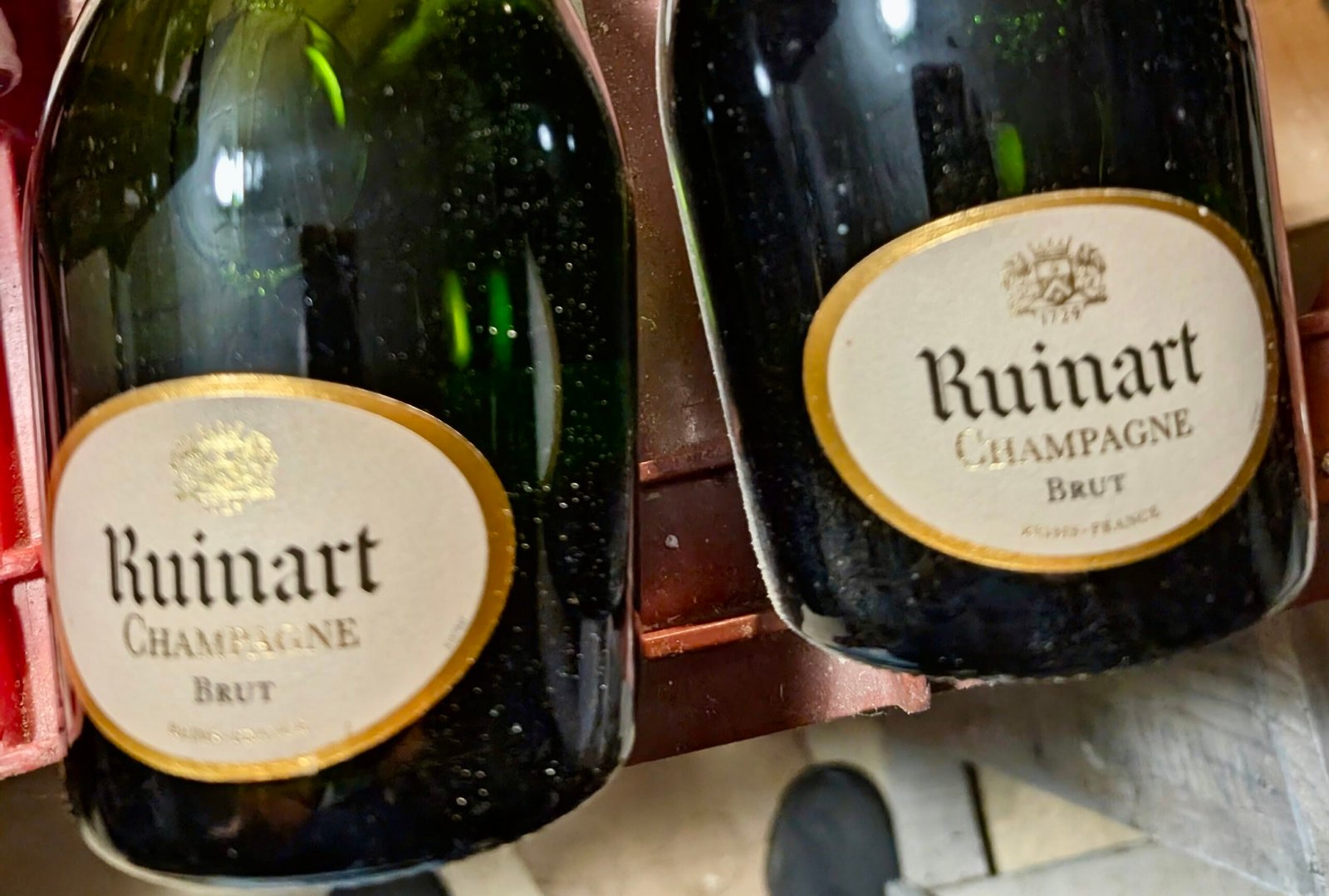 Champagne de prestige Ruinart et Mailly